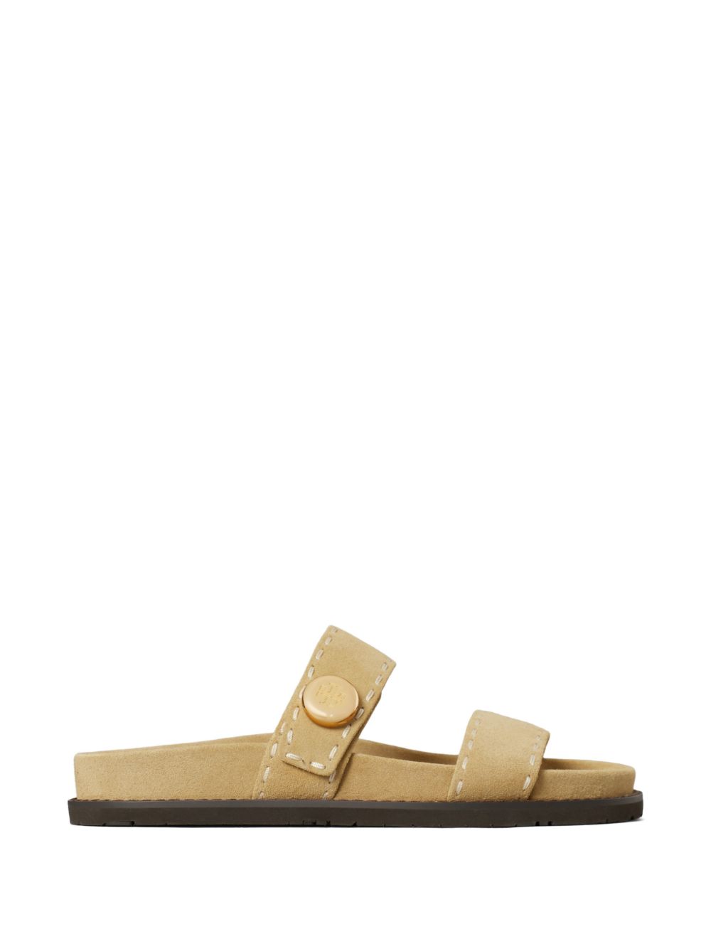 Tory Burch Sandals Beige Calf Suede