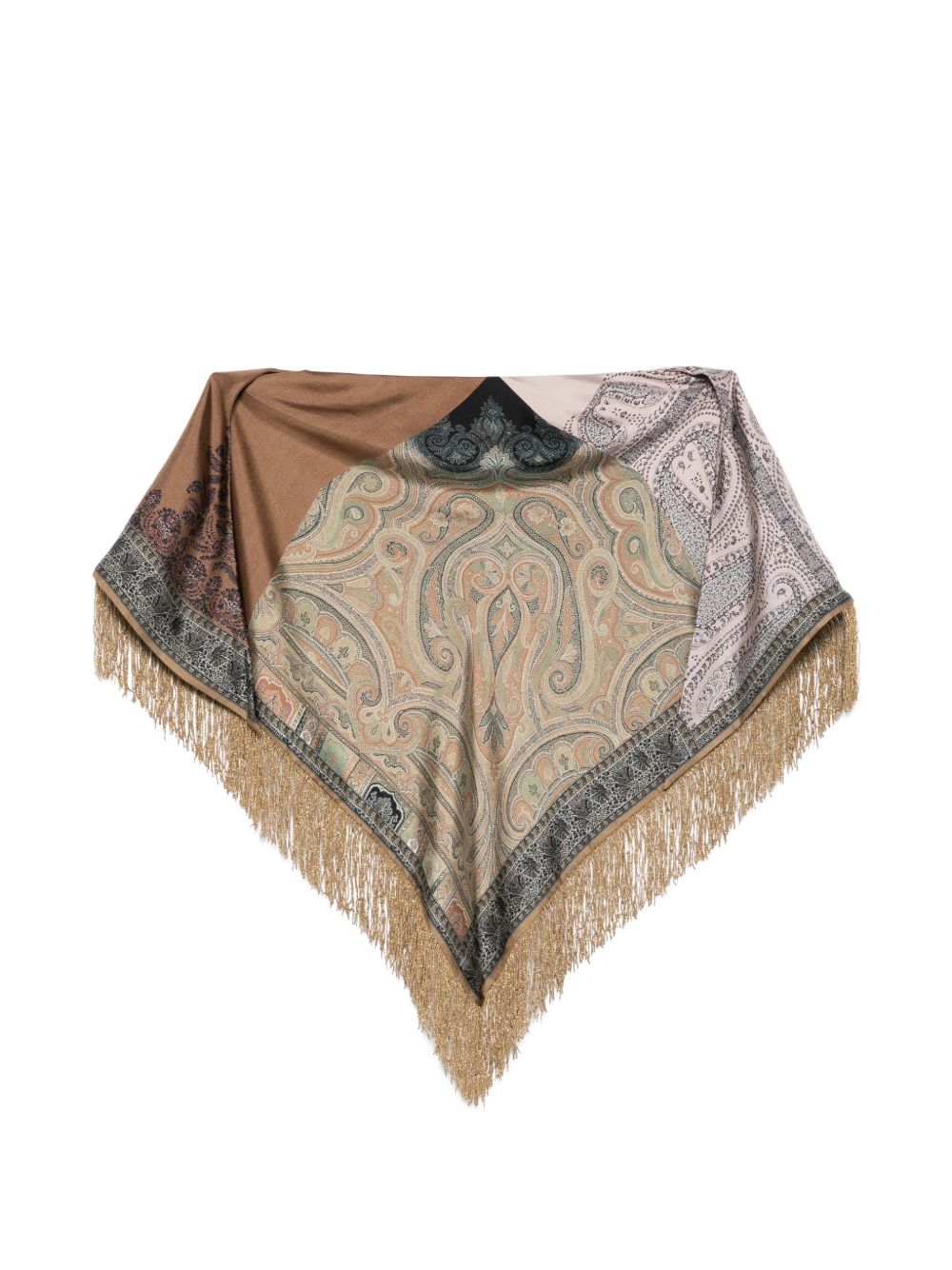 Pierre Louis Mascia Scarfs Kaki Silk