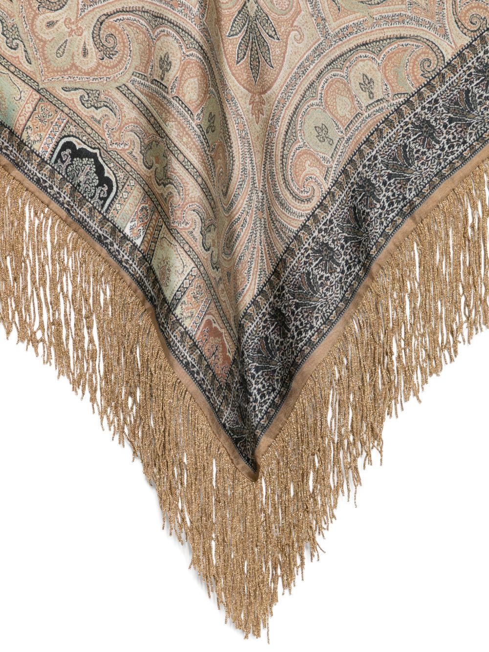 Pierre Louis Mascia Scarfs Kaki Silk