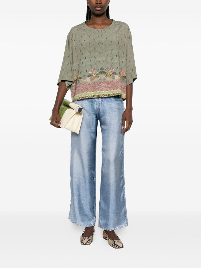 Pierre Louis Mascia Shirts Kaki Silk