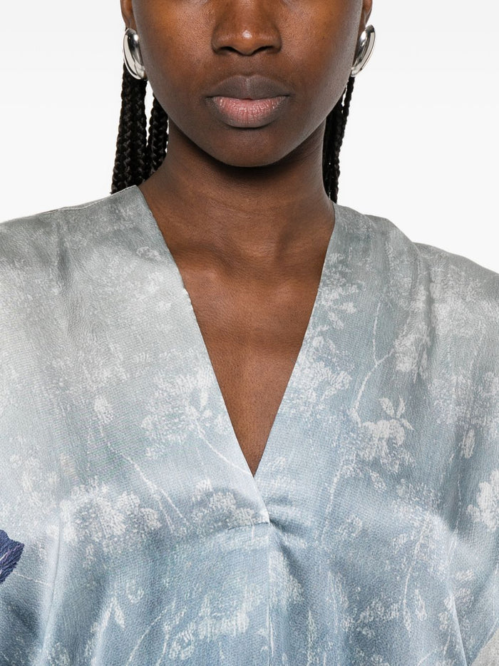 Pierre Louis Mascia Dresses Clear Blue Silk