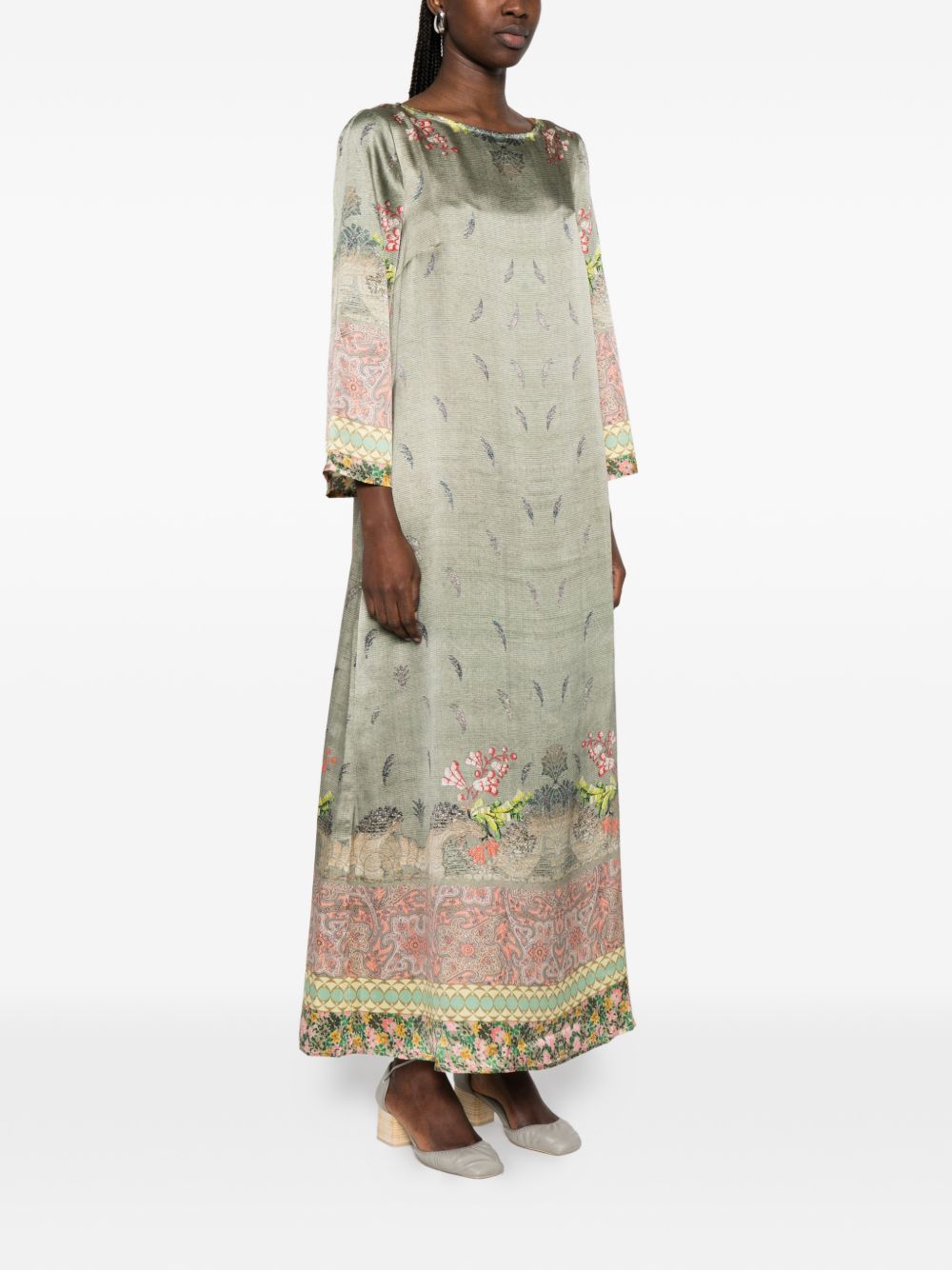 Pierre Louis Mascia Dresses Kaki Silk