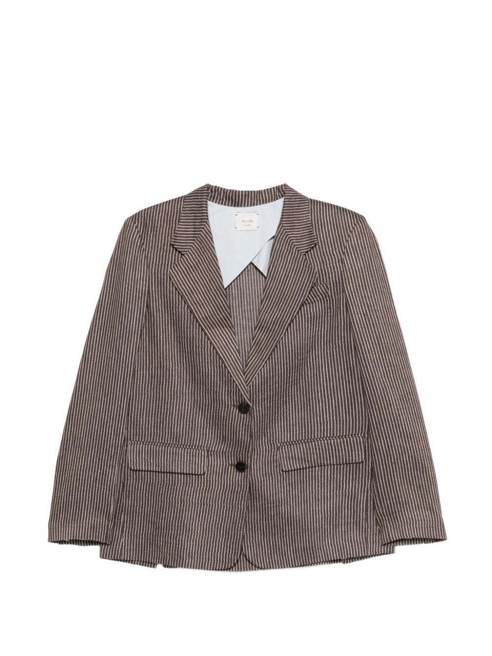 Alysi Jackets Brown Linen Nylon
