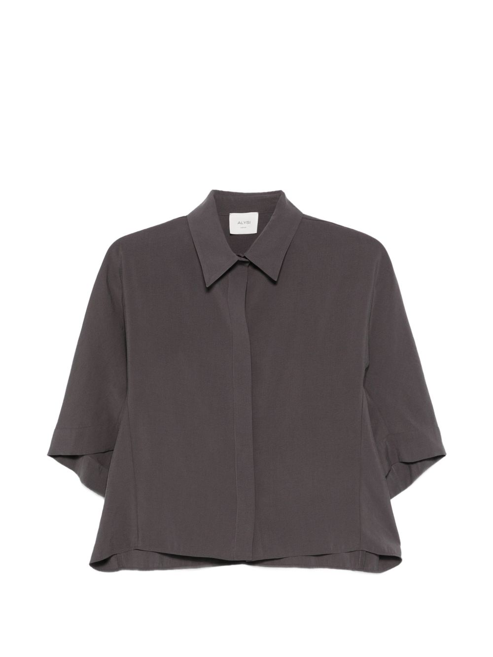 Alysi Shirts Grey Modal Polyester