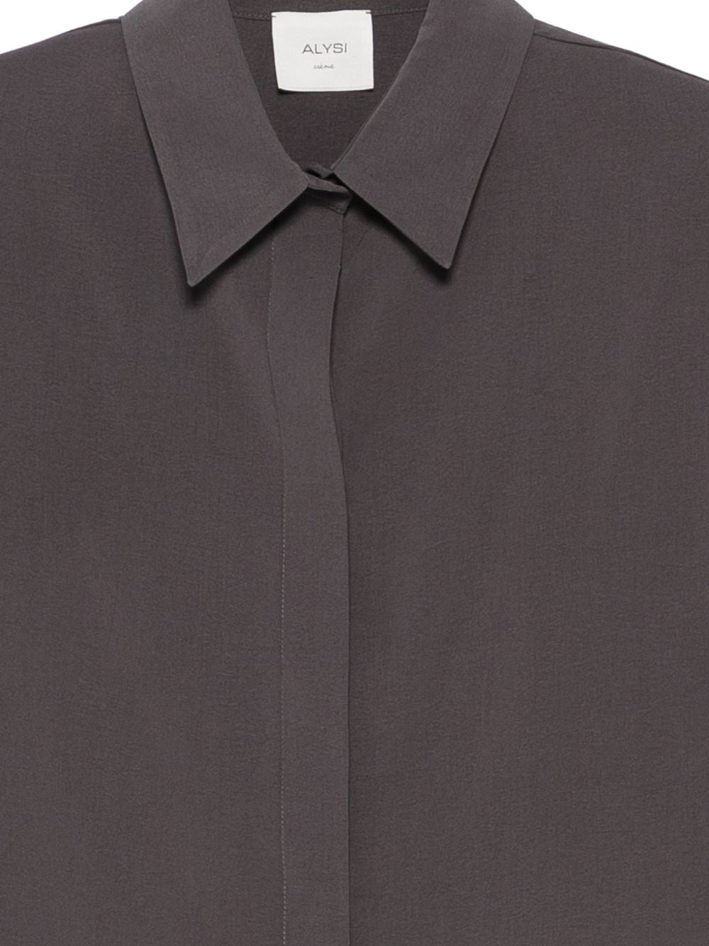 Alysi Shirts Grey Modal Polyester