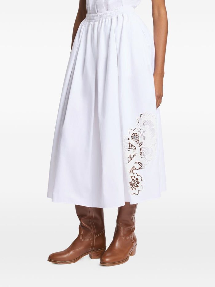 Fay Skirts White Spandex/elastane Cotton