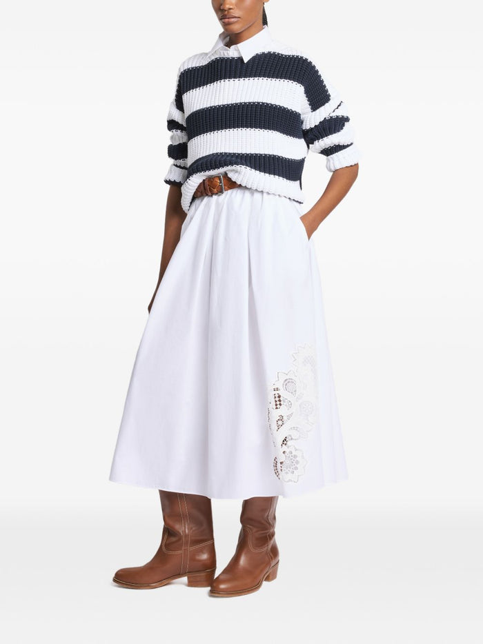 Fay Skirts White Spandex/elastane Cotton