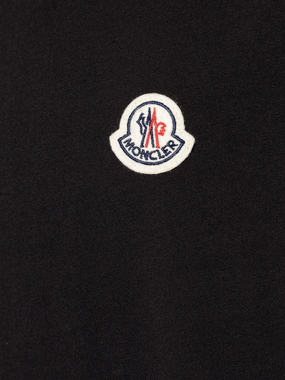 Moncler T-Shirts And Polos Black Cotton