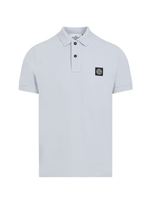 Stone Island Logo cotton polo shirt