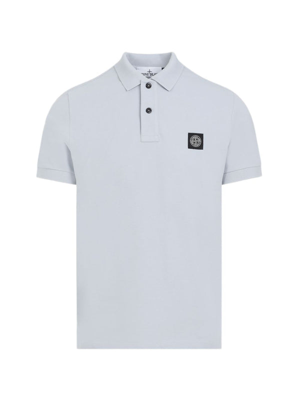 Stone Island Logo cotton polo shirt