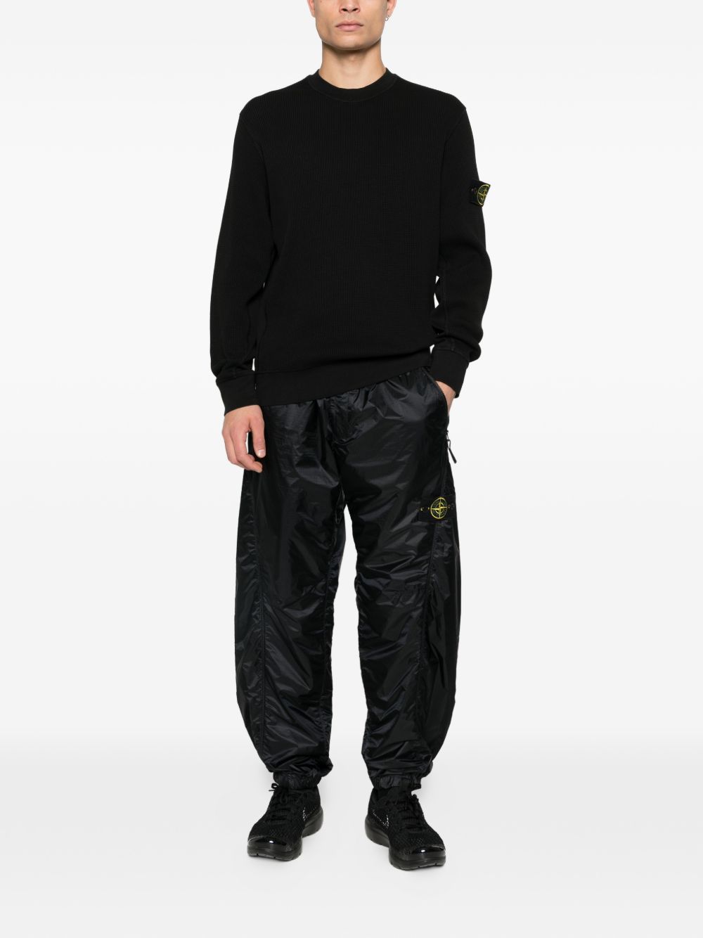 Stone Island Sweaters Black Cotone