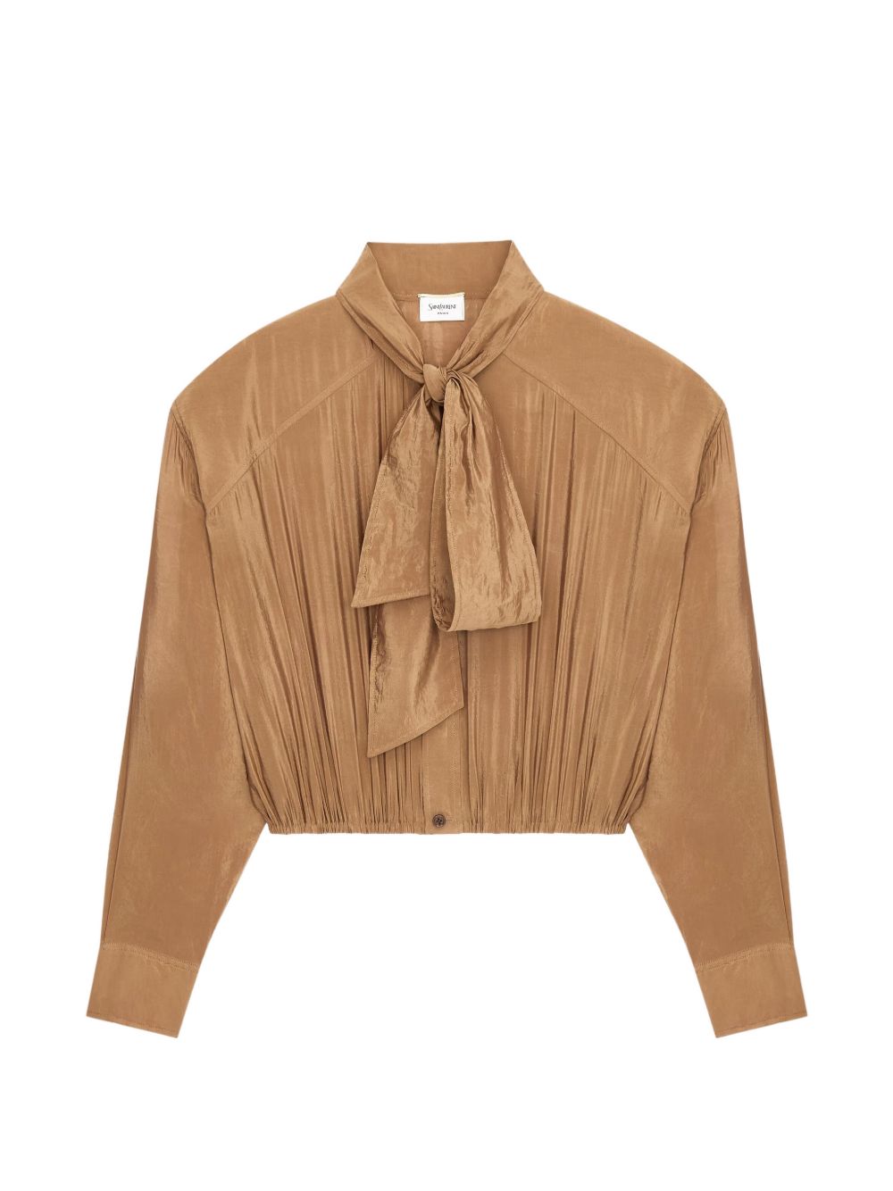 Saint Laurent Shirts Brown Polyester