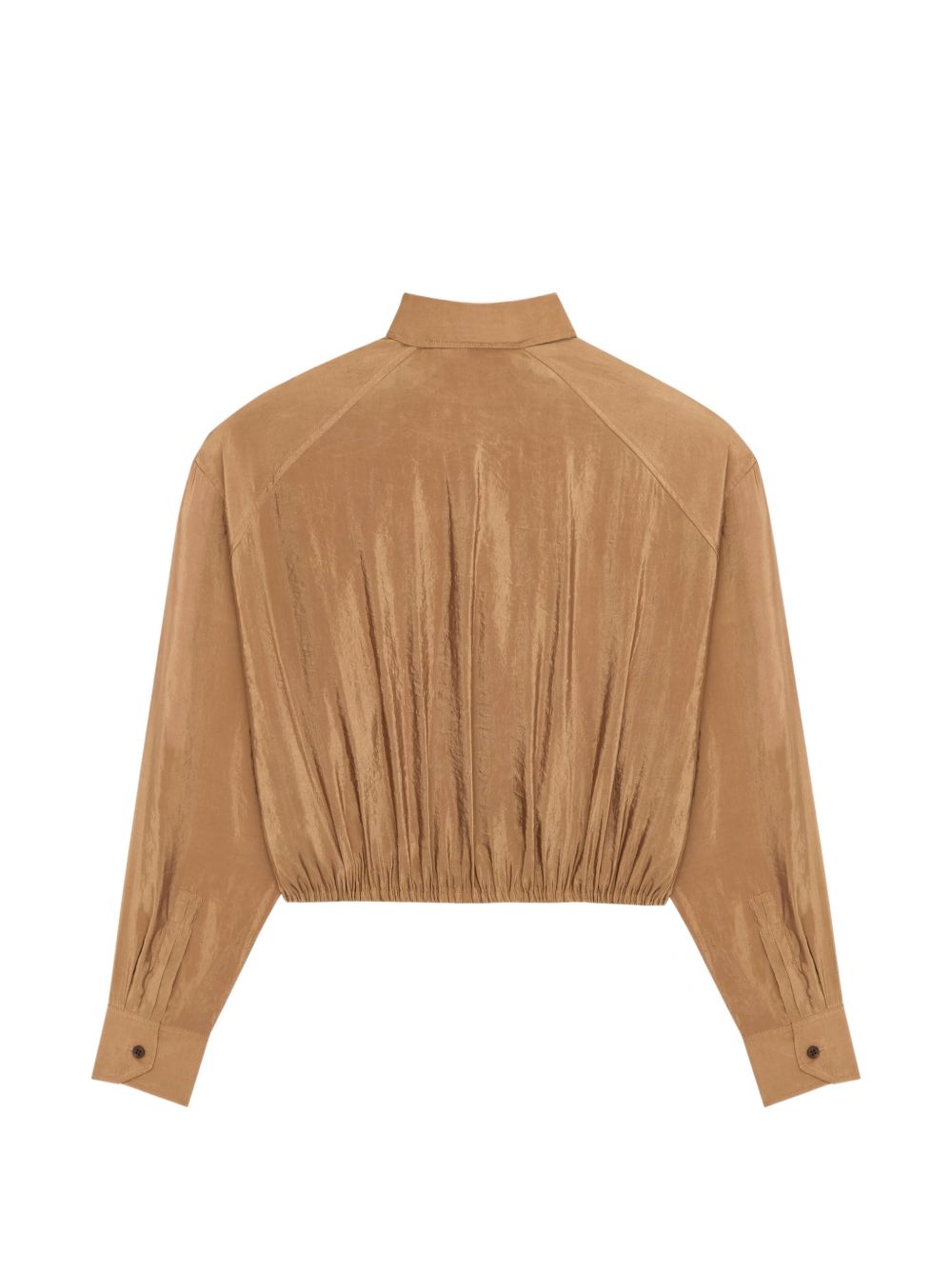 Saint Laurent Shirts Brown Polyester