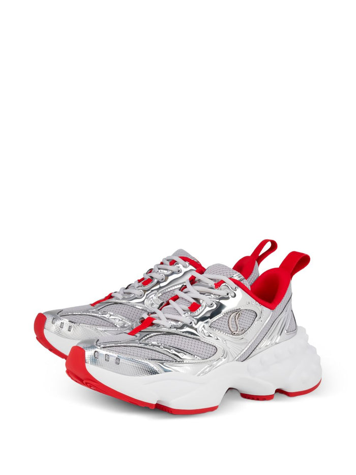 Christian Louboutin Sneakers Silver Sole: Rubber