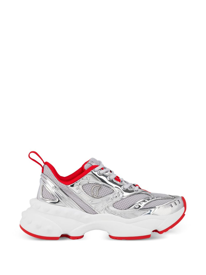 Christian Louboutin Sneakers Silver Sole: Rubber