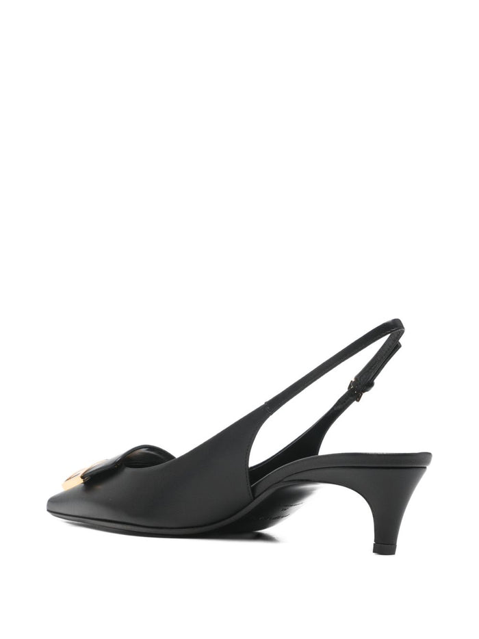 Sergio Rossi With Heel Black Leather 100 %
