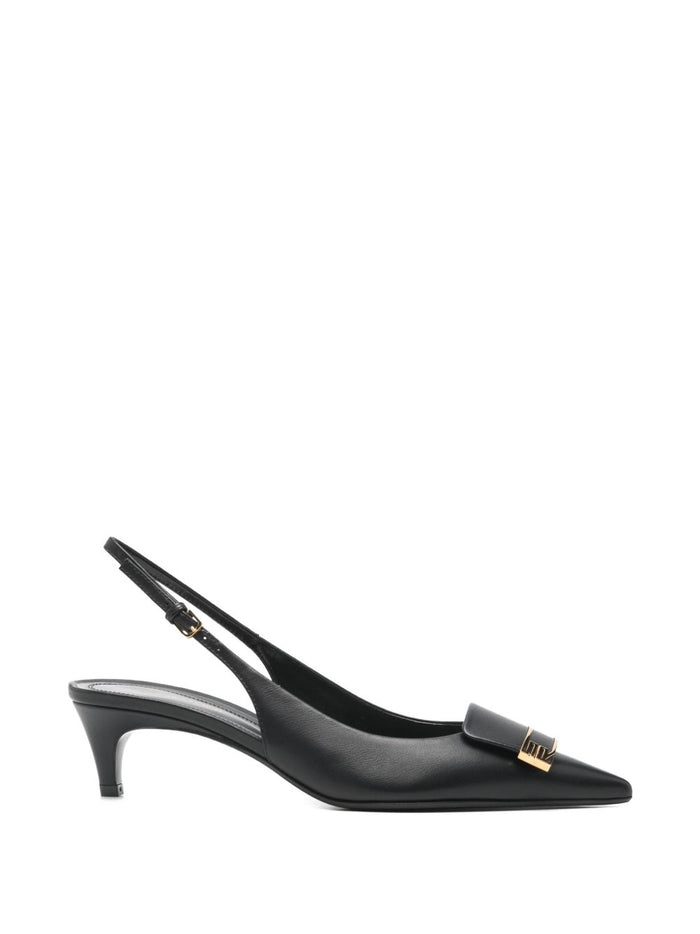 Sergio Rossi With Heel Black Leather 100 %