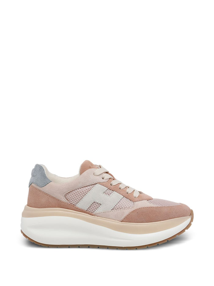 Hogan Sneakers Marrone Chiaro Outer: Calf Suede
