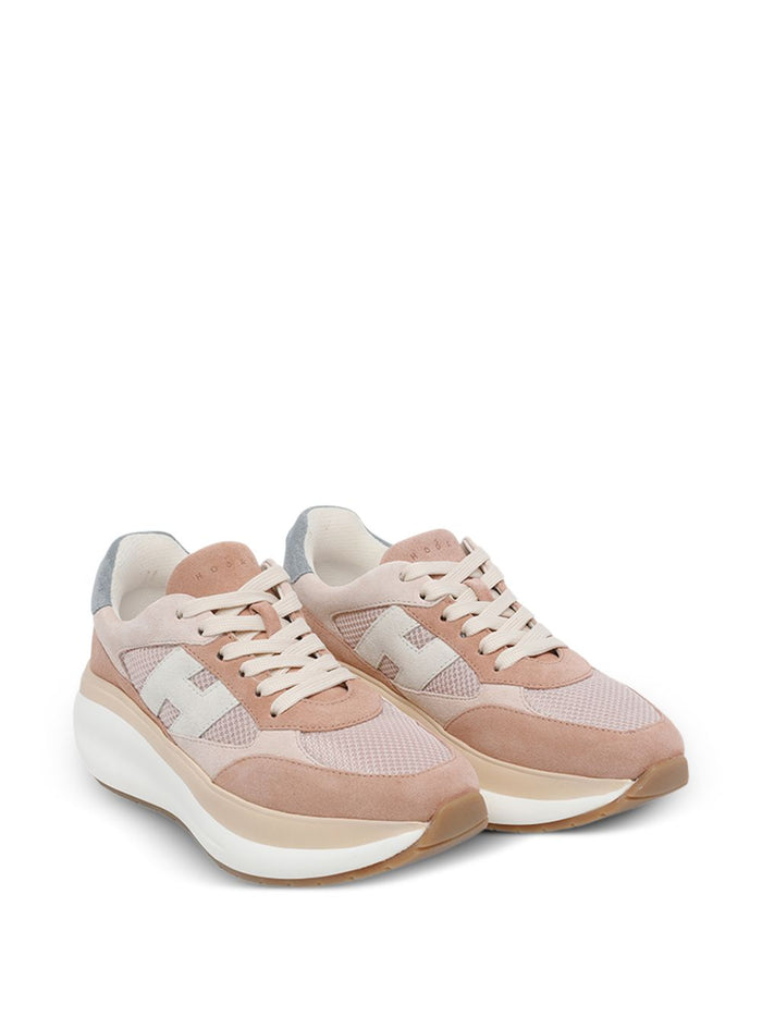 Hogan Sneakers Marrone Chiaro Outer: Calf Suede