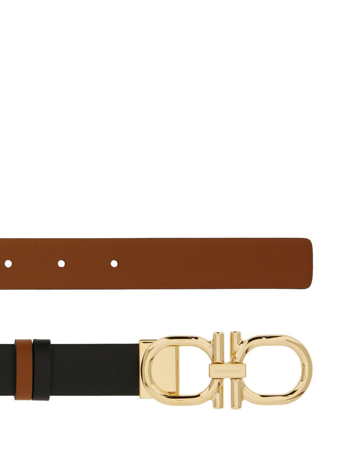 Ferragamo Belts Black Calf Leather