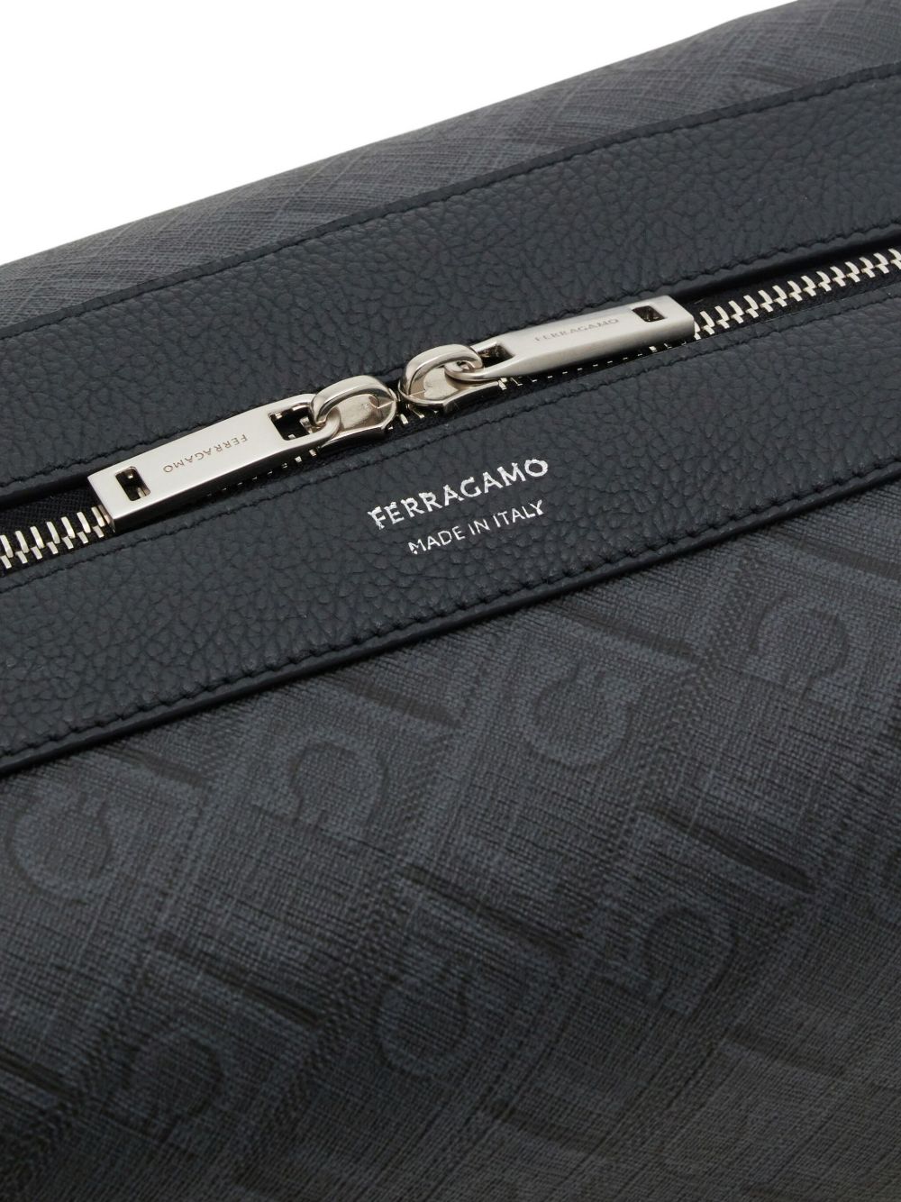 Ferragamo Wallets Black Fabric Calf Leather