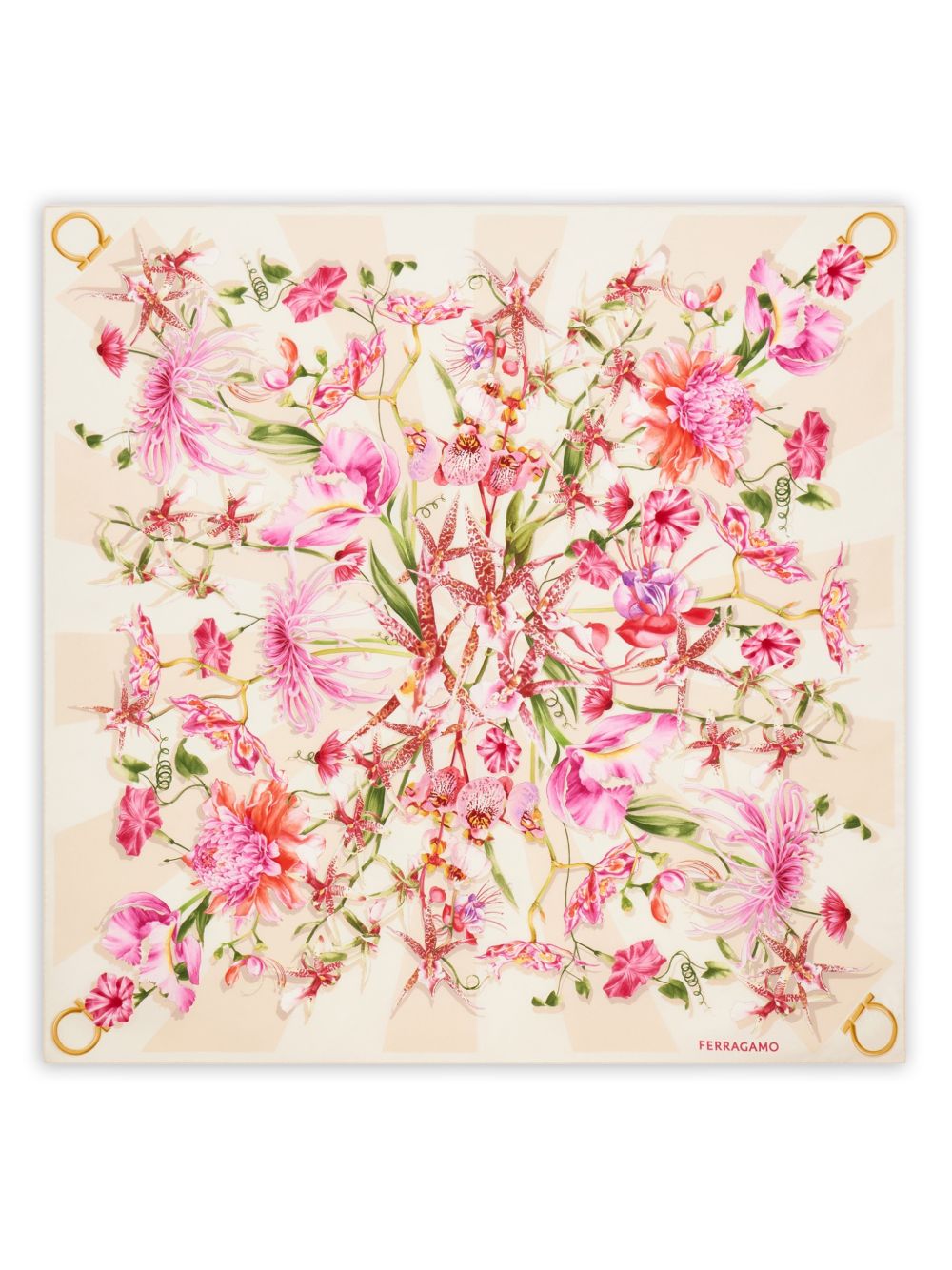 Ferragamo Scarfs Pink Silk