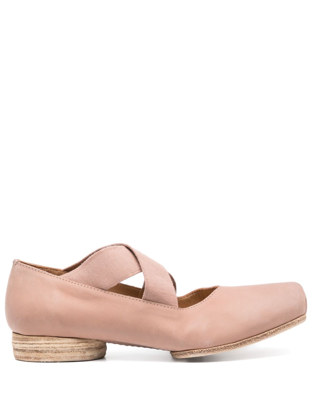 Uma Wang Flat Shoes Powder Calf Laether