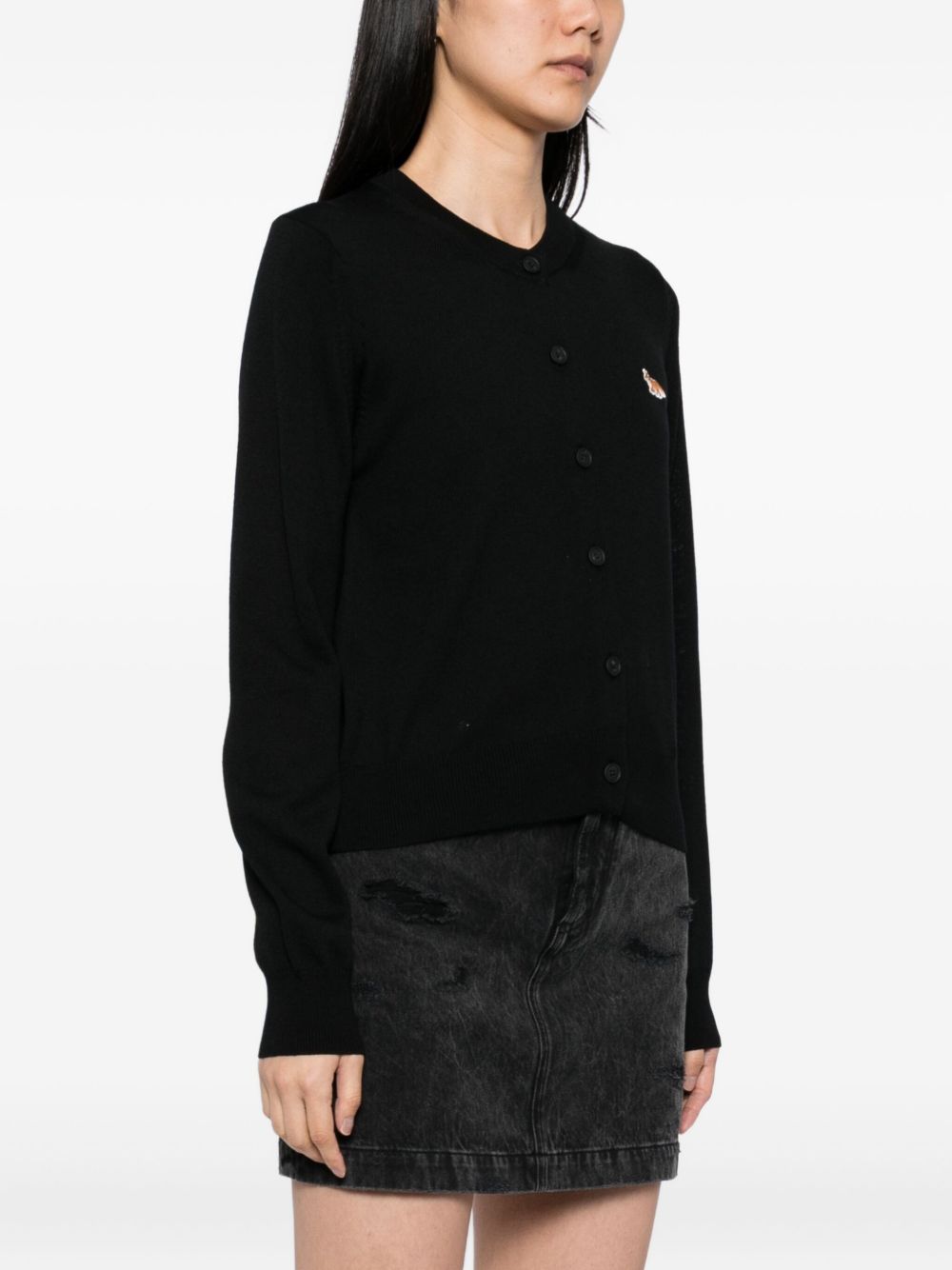 Maison Kitsune Sweaters Black Wool