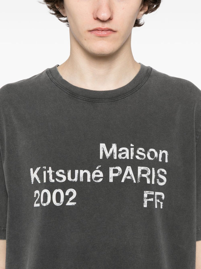 MAISON KITSUNE T-shirts and Polos Black Organic Cotton