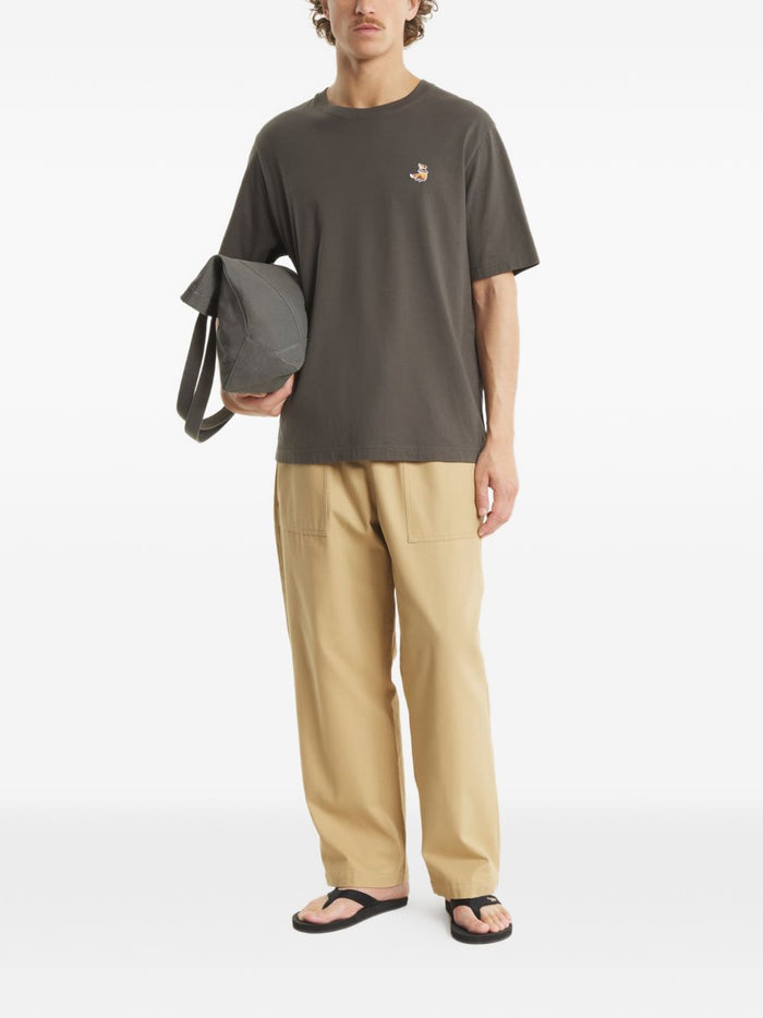 MAISON KITSUNE T-shirts and Polos Brown Organic Cotton