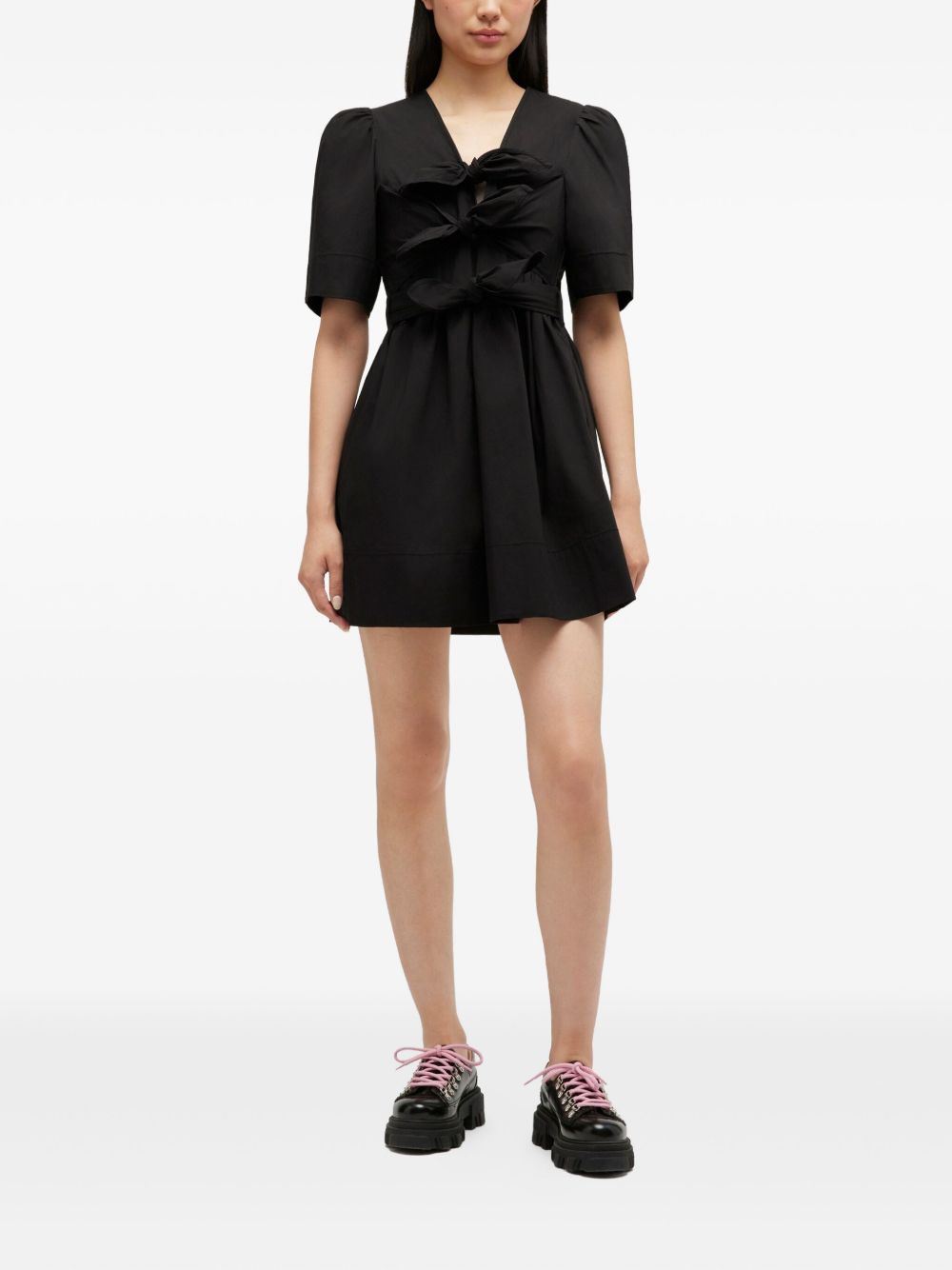 GANNI Dresses Black Organic Cotton