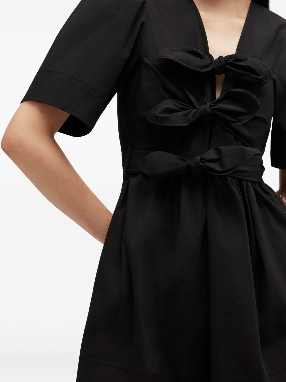 GANNI Dresses Black Organic Cotton