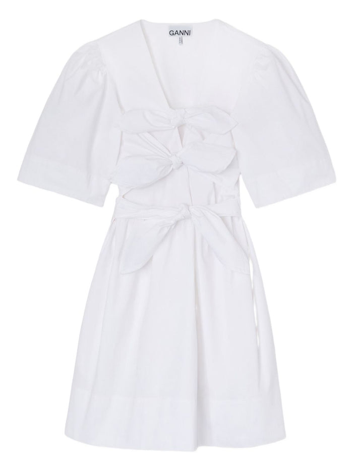 GANNI Dresses White Organic Cotton