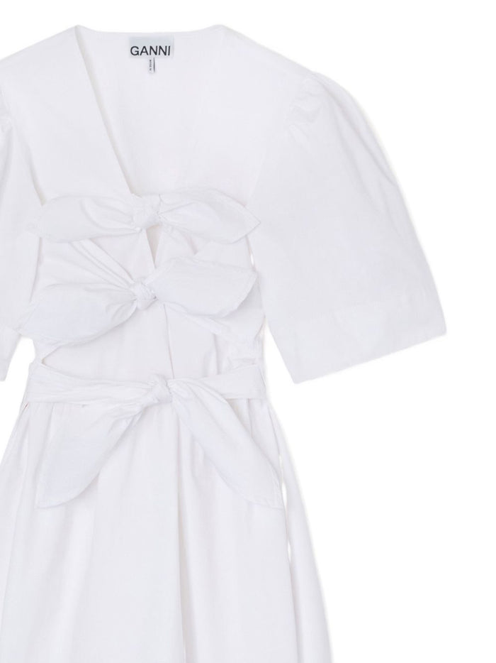 GANNI Dresses White Organic Cotton