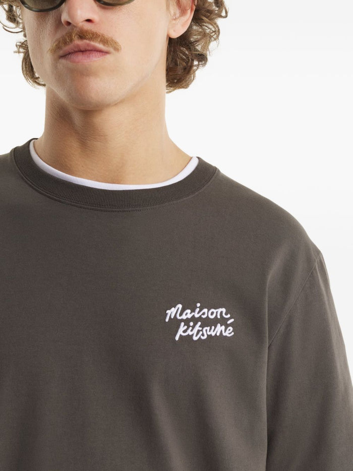MAISON KITSUNE T-shirts and Polos Brown Organic Cotton