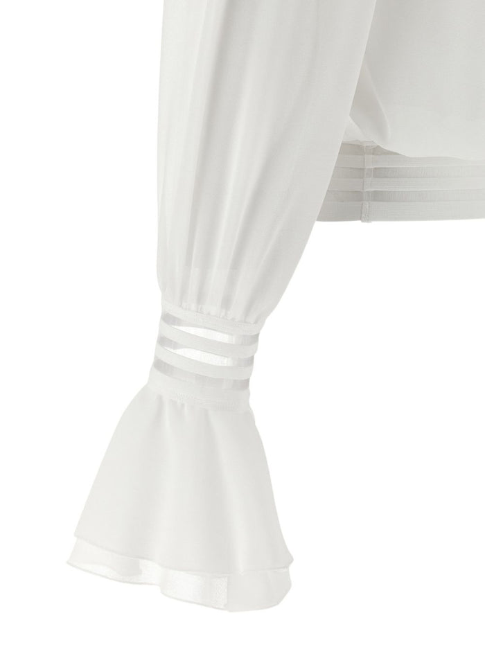Elisabetta Franchi Shirts Ivory Polyester