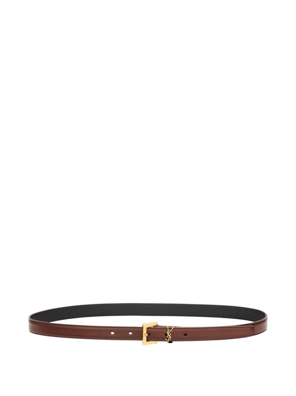 Saint Laurent Belts Bordeaux Leather 100 %