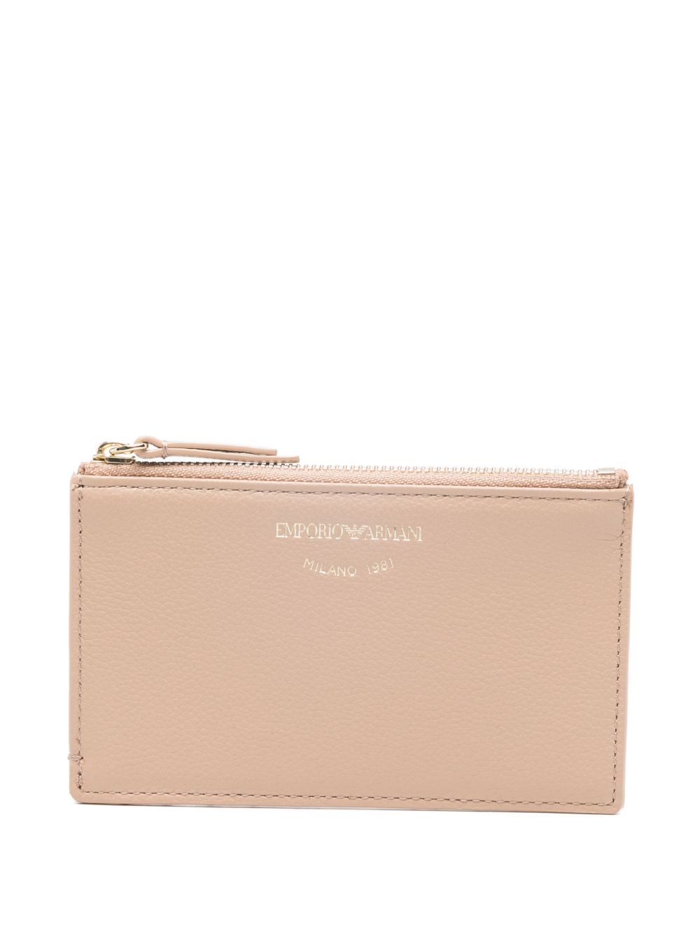 Emporio Armani Wallets Beige Calf Leather