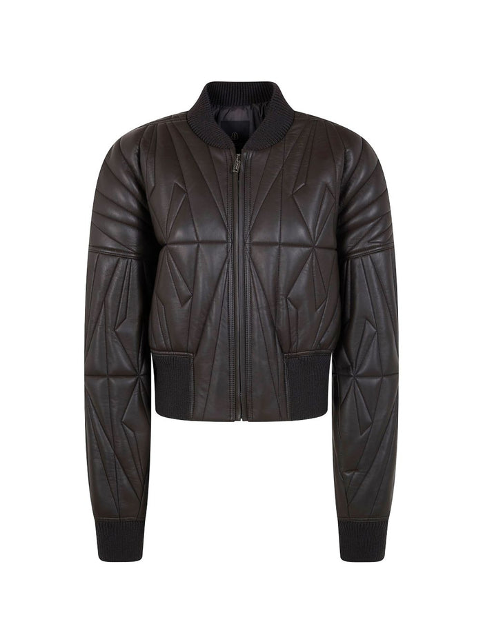 MONCLER X RICK OWENS Jackets Grey Outer: Lambskin
