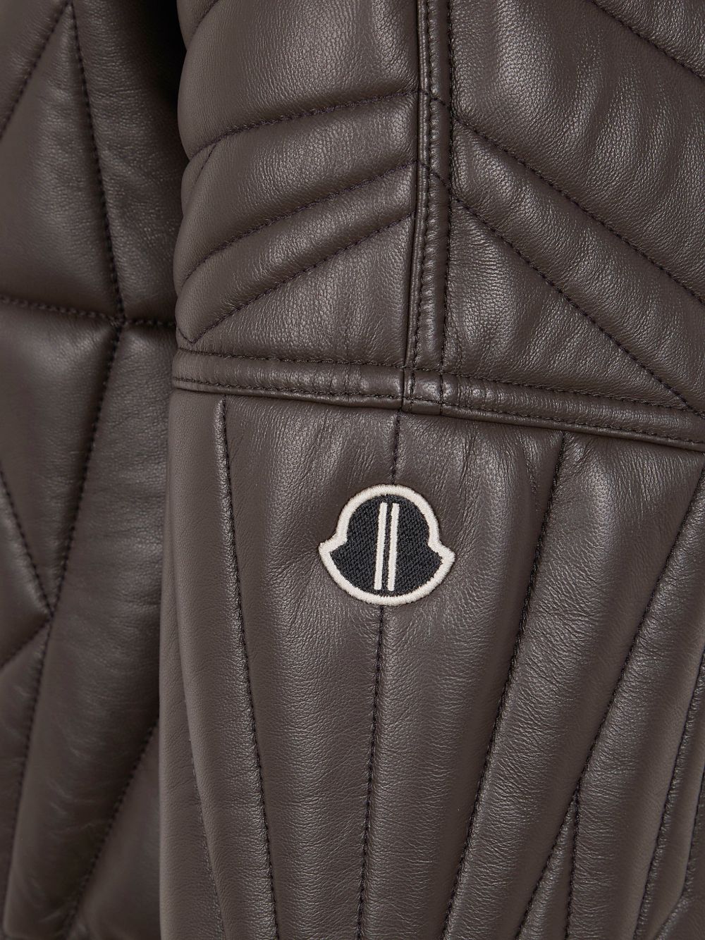 MONCLER X RICK OWENS Jackets Grey Outer: Lambskin