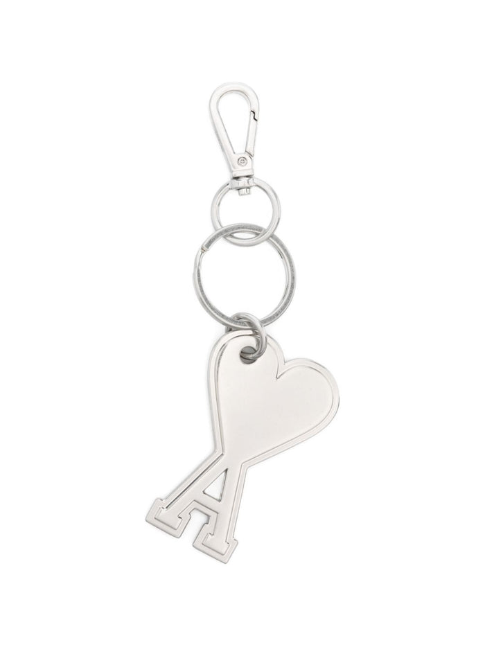 Ami Paris Keychains Silver Metal