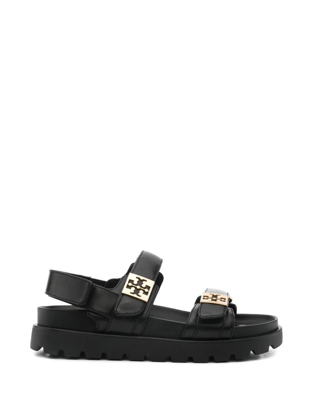 Tory Burch Sandals Black Calf Leather