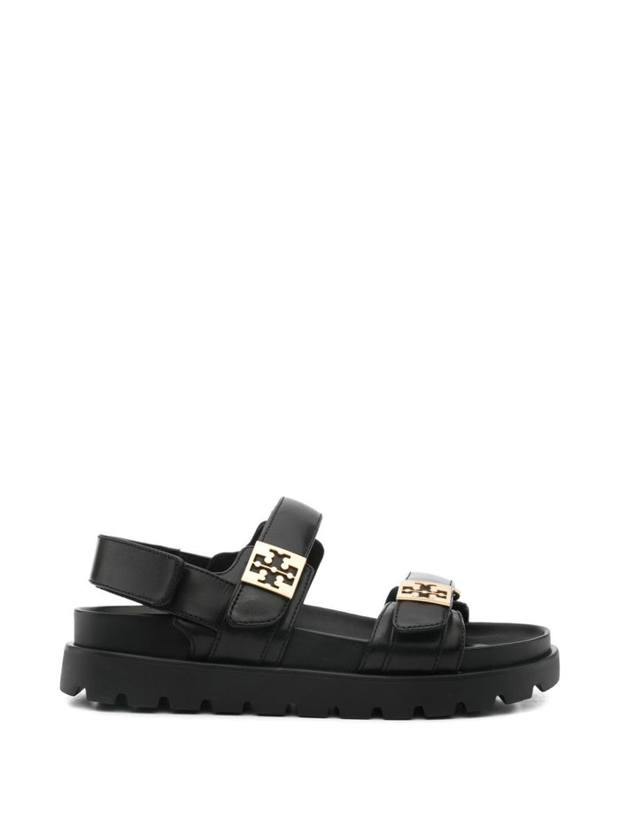 Tory Burch Sandals Black Calf Leather