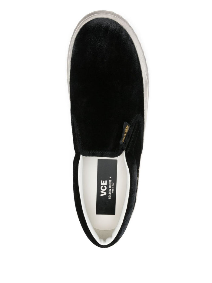 Golden Goose Sneakers Black Fabric Rubber