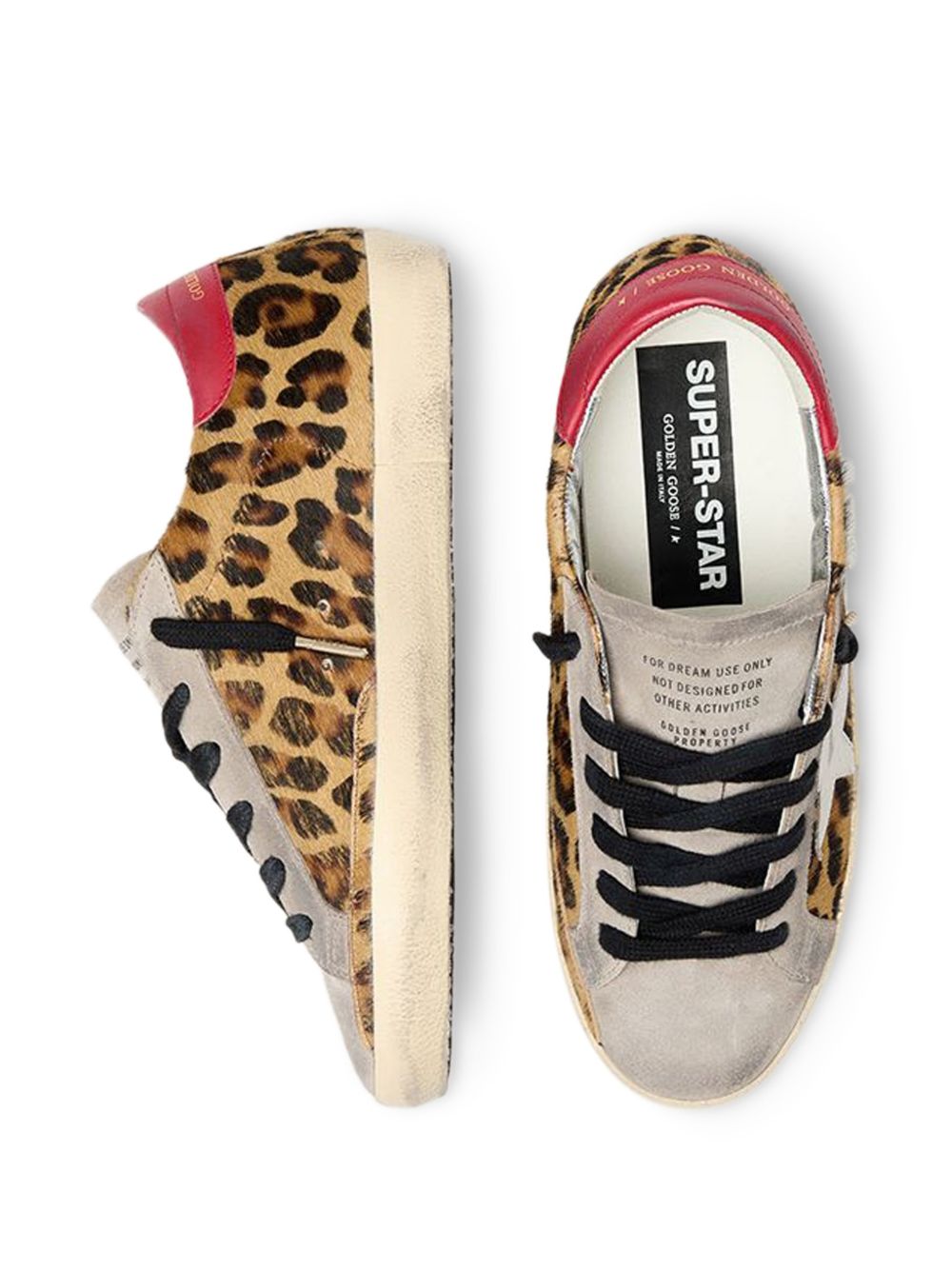 Golden Goose Sneakers Brown Calf Hair
