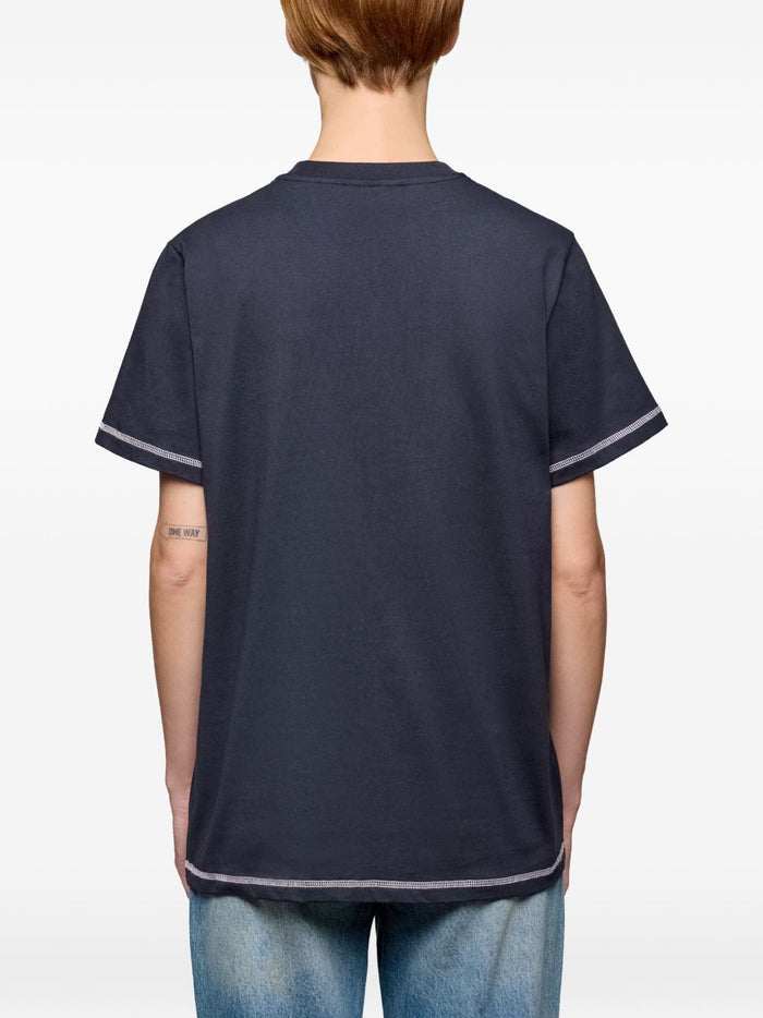 GANNI T-shirts and Polos Black Organic Cotton