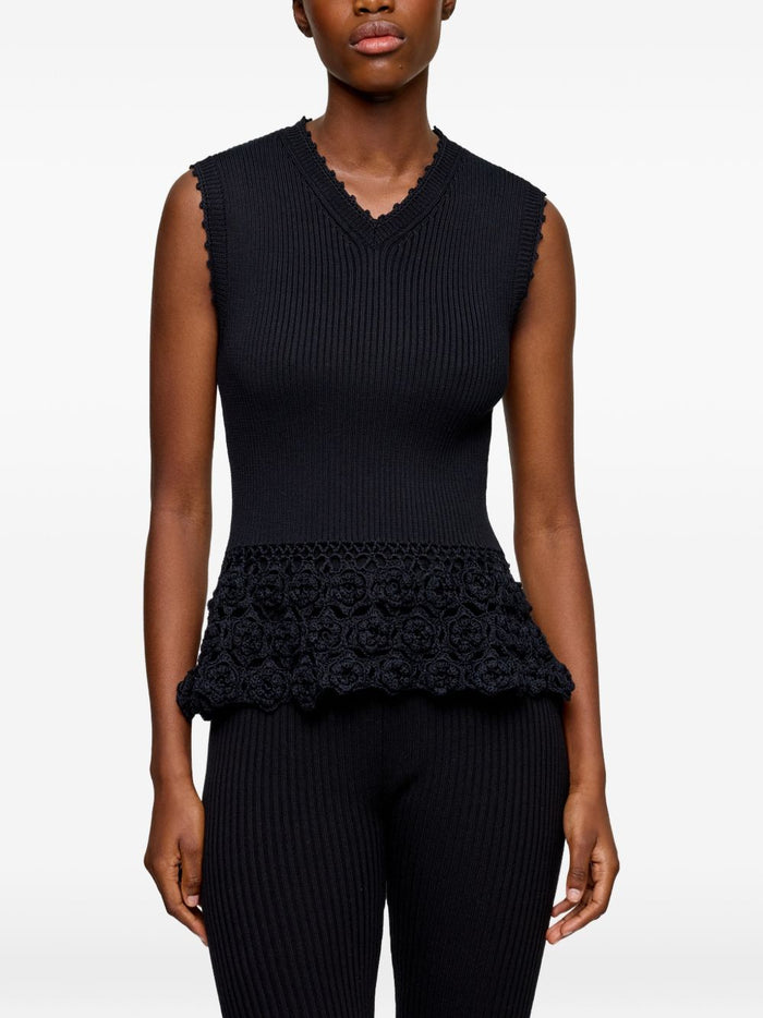 GANNI Sweaters Black Polyamide