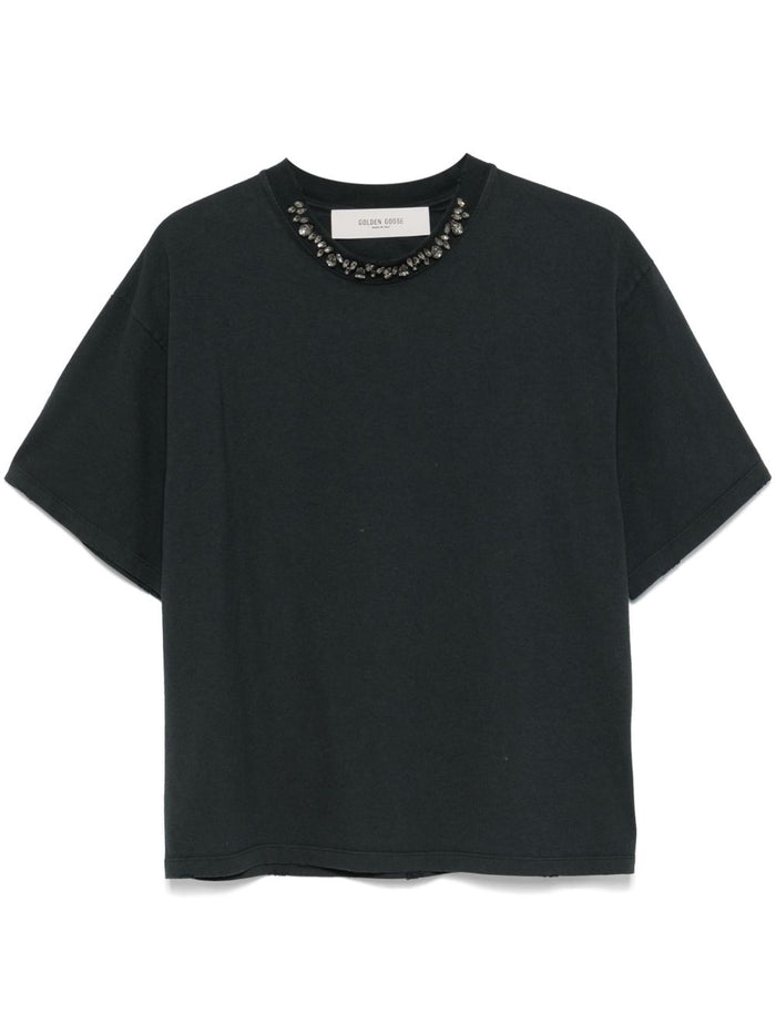 Golden Goose T-shirts and Polos Black Cotton