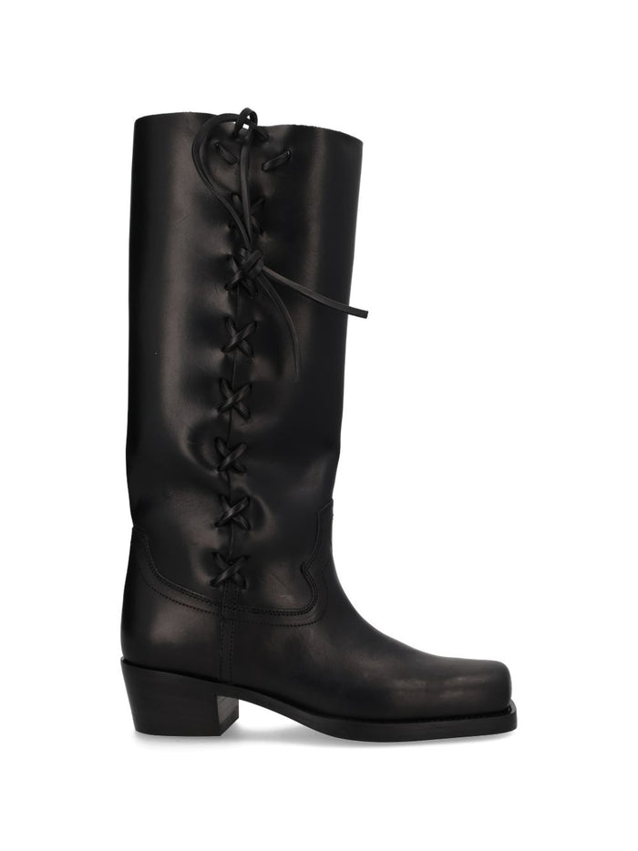 Paris Texas Boots Black Leather