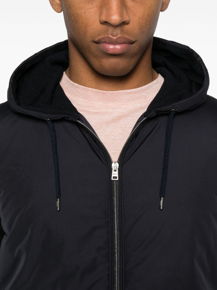 Herno Coats Blue Cotton